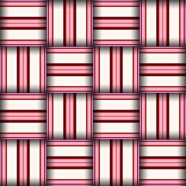 Abstract Seamless Woven Pattern Texture Square Seamless Pattern Red Stripes — Stock Photo, Image