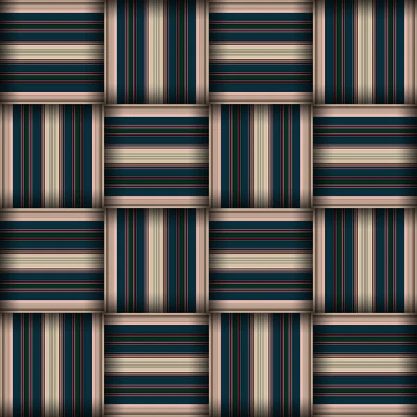Abstract Seamless Woven Pattern Texture Square Seamless Pattern Stripes Lines — Stock Photo, Image