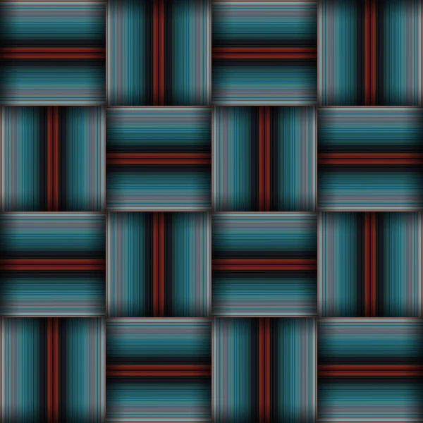Абстрактная Узорчатая Текстура Квадратный Бесшовный Рисунок Голубые Полоски Синий Индиго — стоковое фото