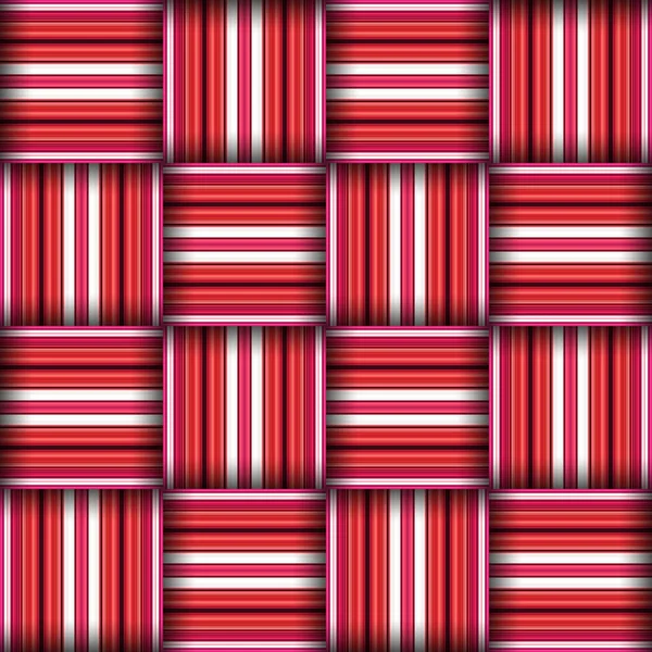 Abstrakcyjny Bezszwowy Wzór Tkaniny Tekstury Kwadratowy Wzór Czerwone Paski Różowe — Zdjęcie stockowe