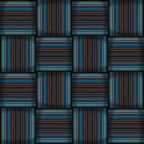 Abstrakt Sömlös Vävd Mönsterstruktur Fyrkantigt Sömlöst Mönster Blå Ränder Blå — Stockfoto