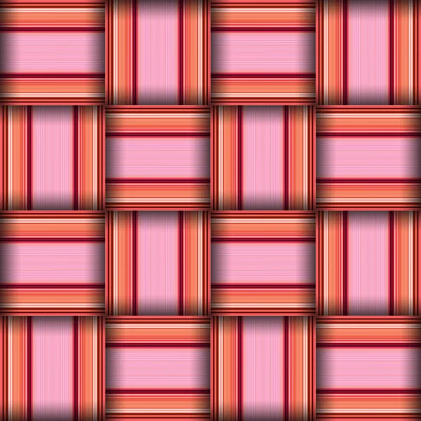 Abstrakte Nahtlose Webmustertextur Quadratische Nahtlose Muster Rote Streifen Rosa Linien — Stockfoto
