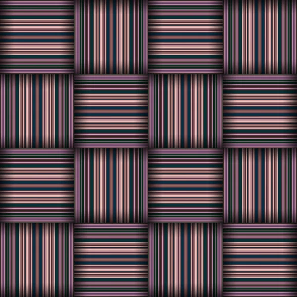 Abstraktní Bezešvé Tkaniny Vzor Textury Bezešvé Čtvercové Vzory Fialové Pruhy — Stock fotografie