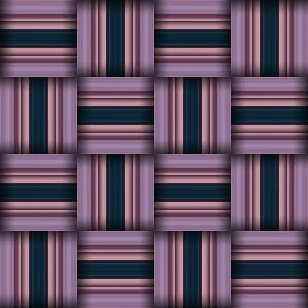 Abstrakt Sömlös Vävd Mönsterstruktur Fyrkantigt Sömlöst Mönster Lila Ränder Violetta — Stockfoto