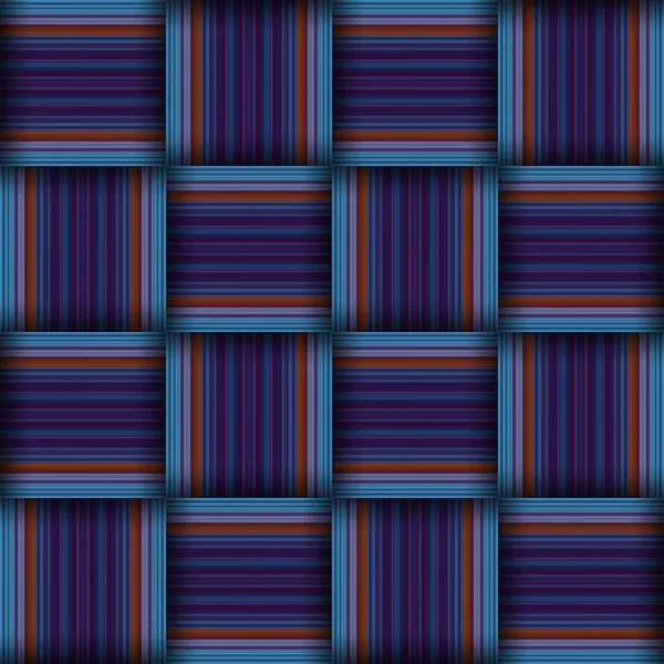 Abstraktní Bezešvé Tkaniny Vzor Textury Bezešvé Čtvercové Vzory Modré Pruhy — Stock fotografie