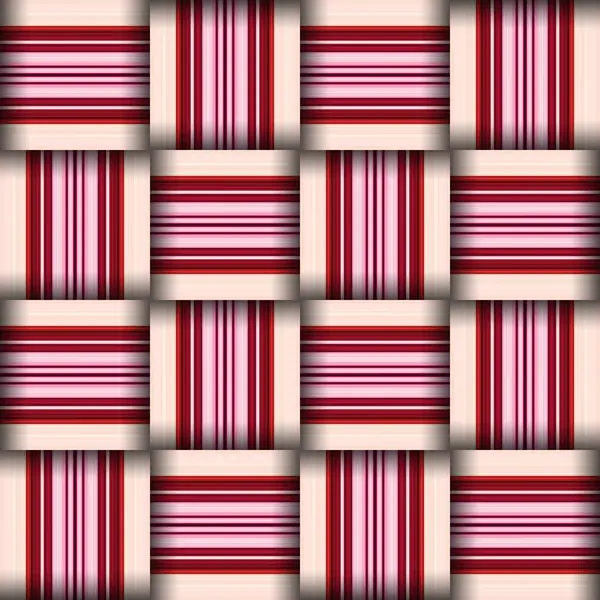 Abstrakcyjny Bezszwowy Wzór Tkaniny Tekstury Kwadratowy Wzór Linie Kwadraty Pasków — Zdjęcie stockowe