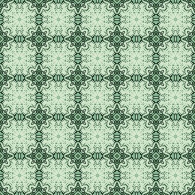 Kusursuz soyut kare deseni. Modern doku - dijital sanat. Kumaş soyut kaleydoskop