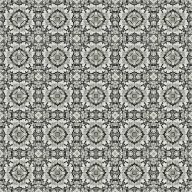 Kusursuz soyut kare deseni. Modern doku - dijital sanat. Kumaş soyut kaleydoskop