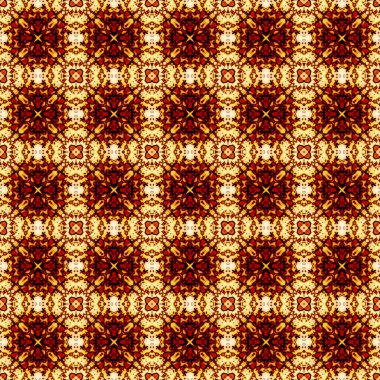 Kusursuz soyut kare deseni. Modern doku - dijital sanat. Kumaş soyut kaleydoskop