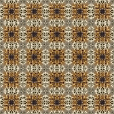 Kusursuz soyut kare deseni. Modern doku - dijital sanat. Kumaş soyut kaleydoskop