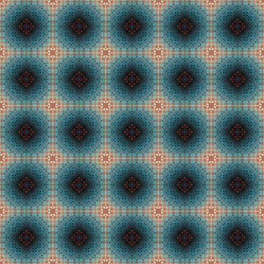 Kusursuz soyut kare deseni. Modern doku - dijital sanat. Kumaş soyut kaleydoskop