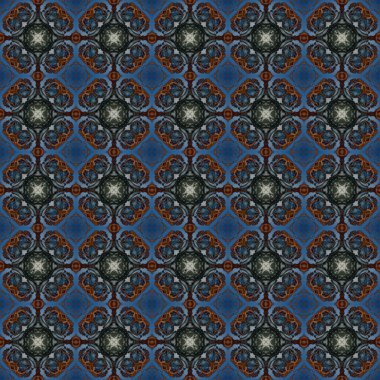 Kusursuz soyut kare deseni. Modern doku - dijital sanat. Kumaş soyut kaleydoskop