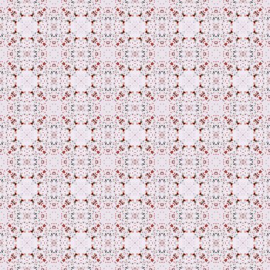 Kusursuz soyut kare deseni. Modern doku - dijital sanat. Kumaş soyut kaleydoskop