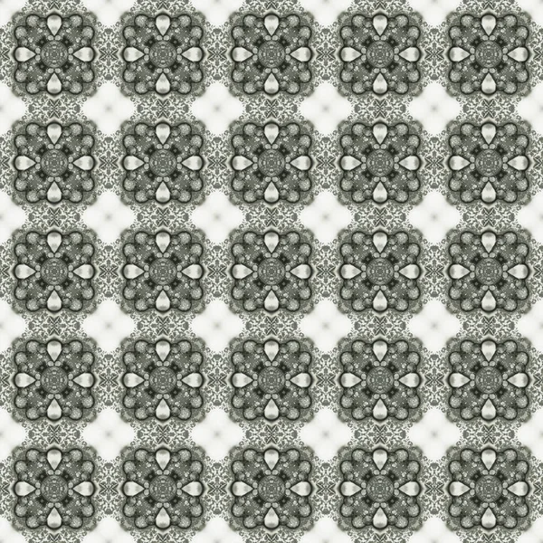 无缝隙的抽象正方形图案 现代纹理 数字艺术 织物抽象万花筒 — 图库照片