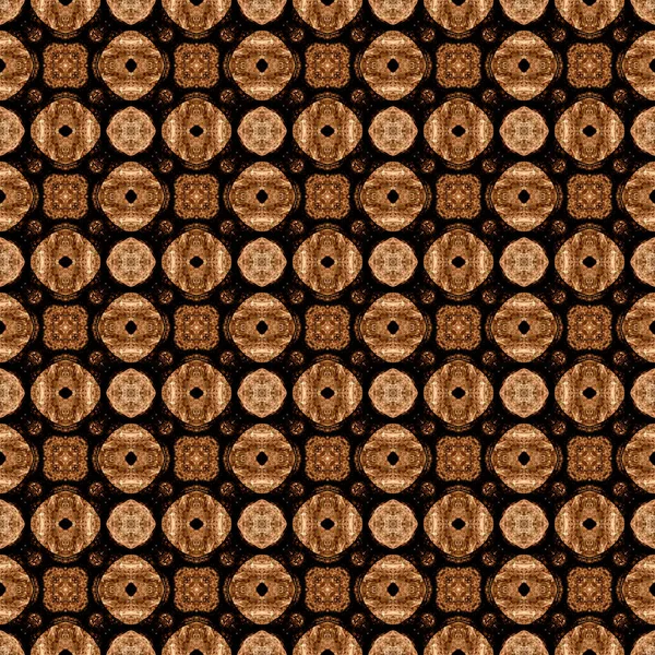 Patrón Cuadrado Abstracto Sin Costuras Textura Moderna Arte Digital Caleidoscopio — Foto de Stock