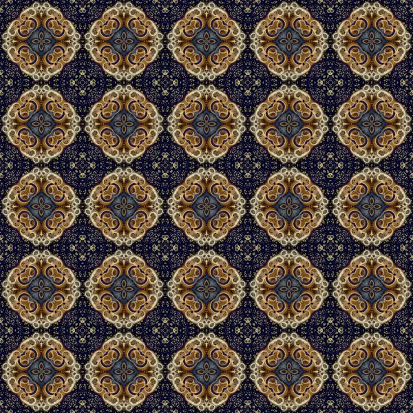 stock image Seamless abstract square pattern. Modern texture - digital art. Fabric abstract kaleidoscope