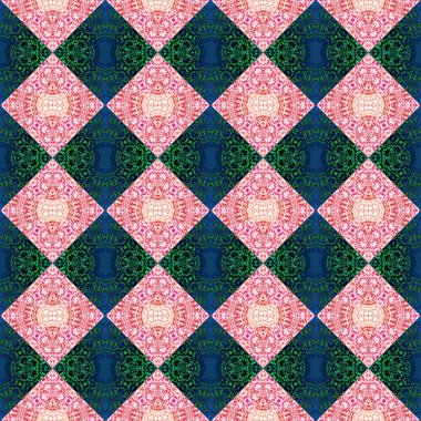 Kusursuz kare soyut desen dokusu. Eşkenar dörtgenlerin ve üçgenlerin örülmüş deseni.