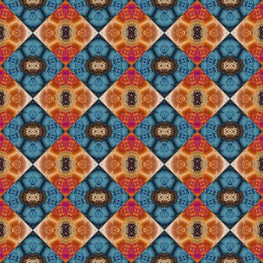 Kusursuz kare soyut desen dokusu. Eşkenar dörtgenlerin ve üçgenlerin örülmüş deseni.