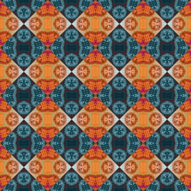 Kusursuz kare soyut desen dokusu. Eşkenar dörtgenlerin ve üçgenlerin örülmüş deseni.