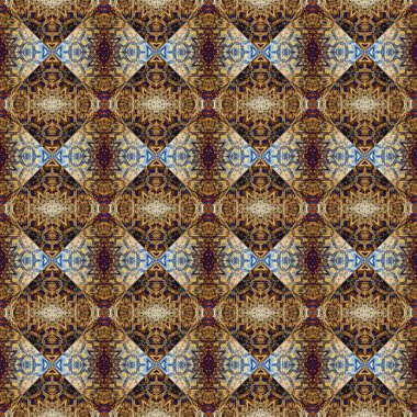 Kusursuz kare soyut desen dokusu. Eşkenar dörtgenlerin ve üçgenlerin örülmüş deseni.