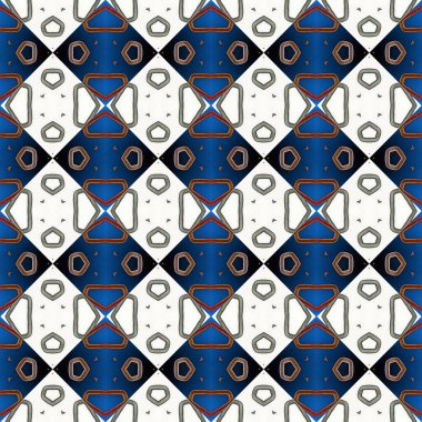 Kusursuz kare soyut desen dokusu. Eşkenar dörtgenlerin ve üçgenlerin örülmüş deseni.