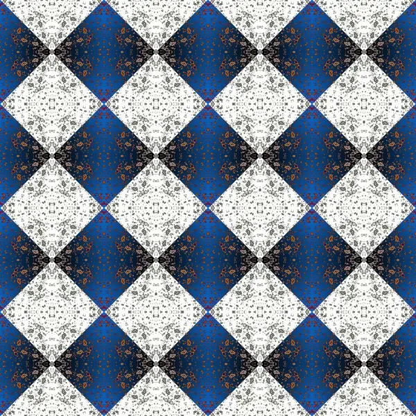 Square Seamless Abstract Pattern Texture Woven Pattern Rhombuses Triangles — Stock Photo, Image