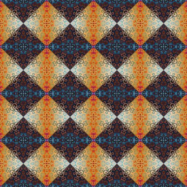 Kusursuz kare soyut desen dokusu. Eşkenar dörtgenlerin ve üçgenlerin örülmüş deseni.