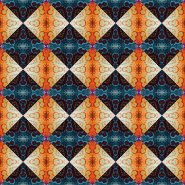 Kusursuz kare soyut desen dokusu. Eşkenar dörtgenlerin ve üçgenlerin örülmüş deseni.