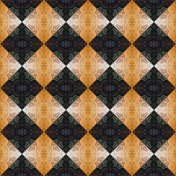 Čtvercový Bezešvý Abstraktní Vzor Textury Tkaný Vzor Kosočtverců Trojúhelníků — Stock fotografie