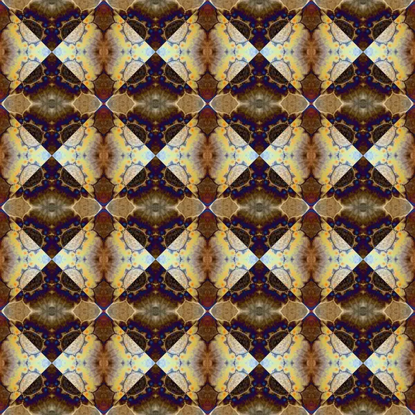スクエアシームレス抽象パターンテクスチャ ロンボウスと三角形の編まれたパターン — ストック写真