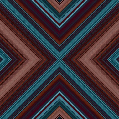 Kusursuz kare çizgiler ve eşkenar dörtgenler. çok renkli desen