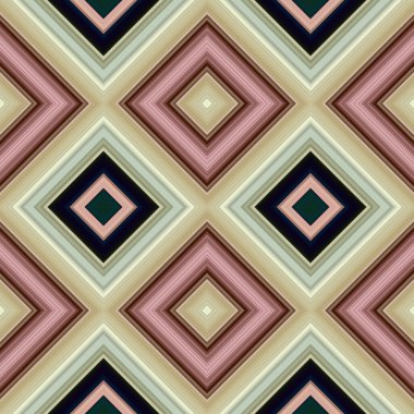Rhombus ve kare, pürüzsüz desen. Desen renkli çapraz çizgiler.