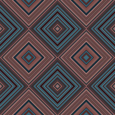 Rhombus ve kare, pürüzsüz desen. Desen renkli çapraz çizgiler.