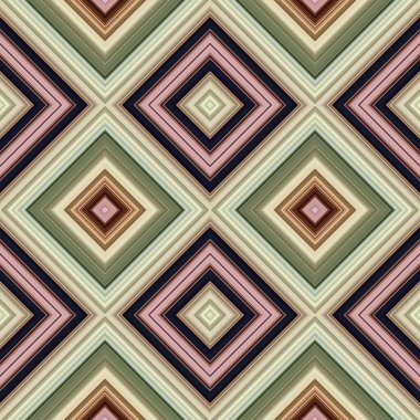 Rhombus ve kare, pürüzsüz desen. Desen renkli çapraz çizgiler.