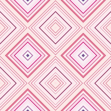 Rhombus ve kare, pürüzsüz desen. Desen renkli çapraz çizgiler.
