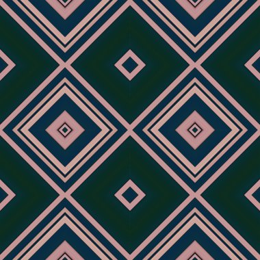 Rhombus ve kare, pürüzsüz desen. Desen renkli çapraz çizgiler.