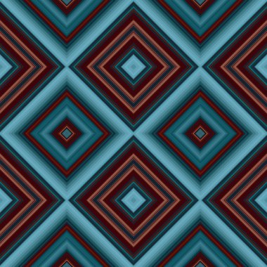 Rhombus ve kare, pürüzsüz desen. Desen renkli çapraz çizgiler.