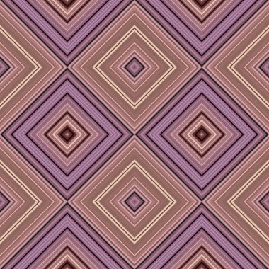 Rhombus ve kare, pürüzsüz desen. Desen renkli çapraz çizgiler.