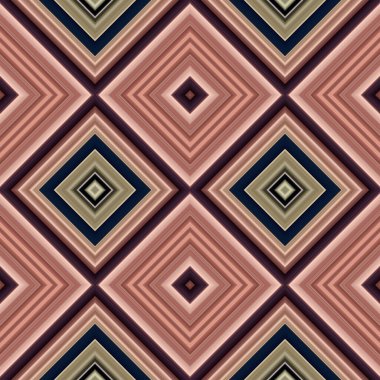 Rhombus ve kare, pürüzsüz desen. Desen renkli çapraz çizgiler.