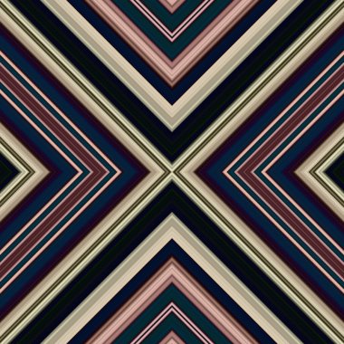 Kusursuz kare çizgiler ve eşkenar dörtgenler. çok renkli desen