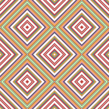 Kusursuz kare desenli. Renkli çizgilerin dokusu. Çapraz kare desen