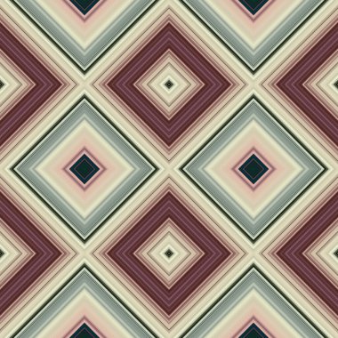 Rhombus ve kare, pürüzsüz desen. Desen renkli çapraz çizgiler.