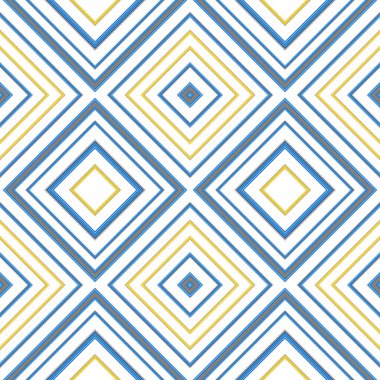Rhombus ve kare, pürüzsüz desen. Desen renkli çapraz çizgiler.