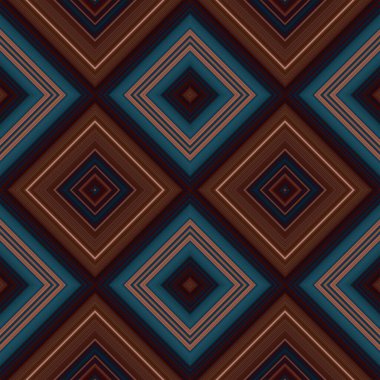 Rhombus ve kare, pürüzsüz desen. Desen renkli çapraz çizgiler.