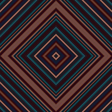 Kusursuz eşkenar dörtgen deseni. Renkli çizgilerin deseni