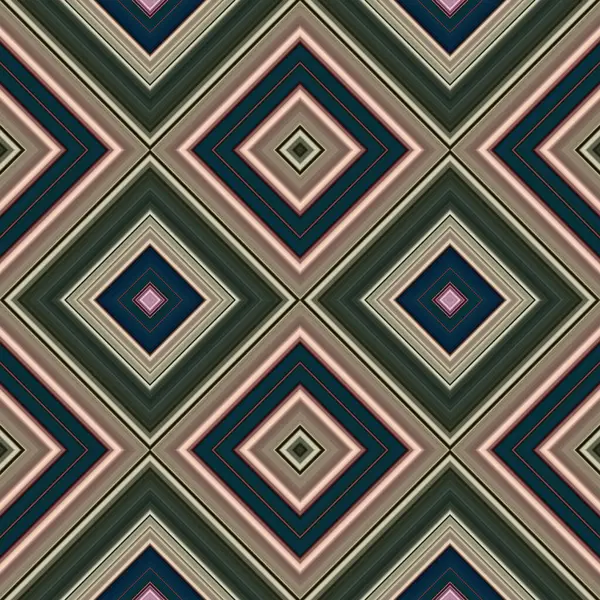 Ромб Квадратный Бесшовный Рисунок Шаблон Представляет Собой Цветные Диагональные Линии — стоковое фото