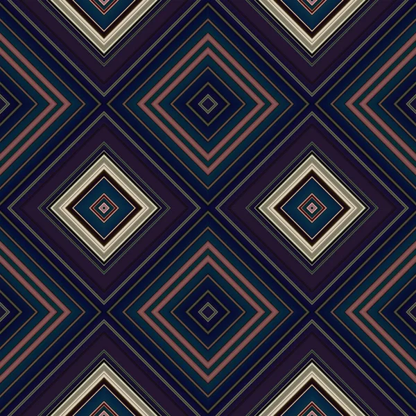 Rhombus Och Fyrkantiga Sömlösa Mönster Mönstret Färgade Diagonala Linjer — Stockfoto
