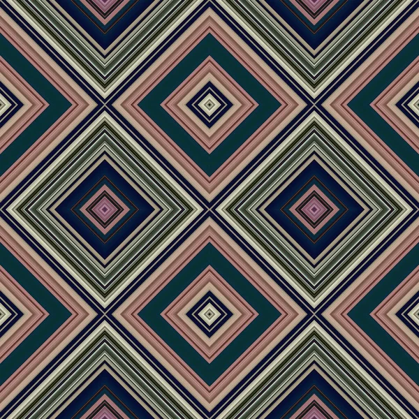 Rhombus Vierkant Naadloos Patroon Het Patroon Diagonaal Gekleurd — Stockfoto