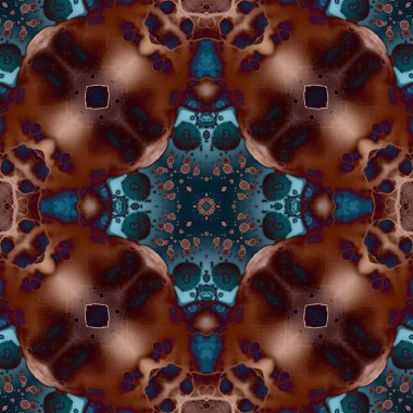 Kusursuz mandala deseni. Kare dokuma dokusu