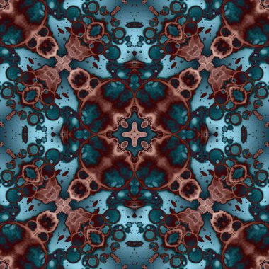 Kusursuz mandala deseni. Kare dokuma dokusu